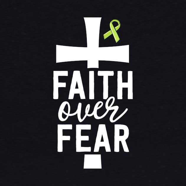 Faith Over Fear Christian Cancer Gifts For Women Lymphoma by 14thFloorApparel